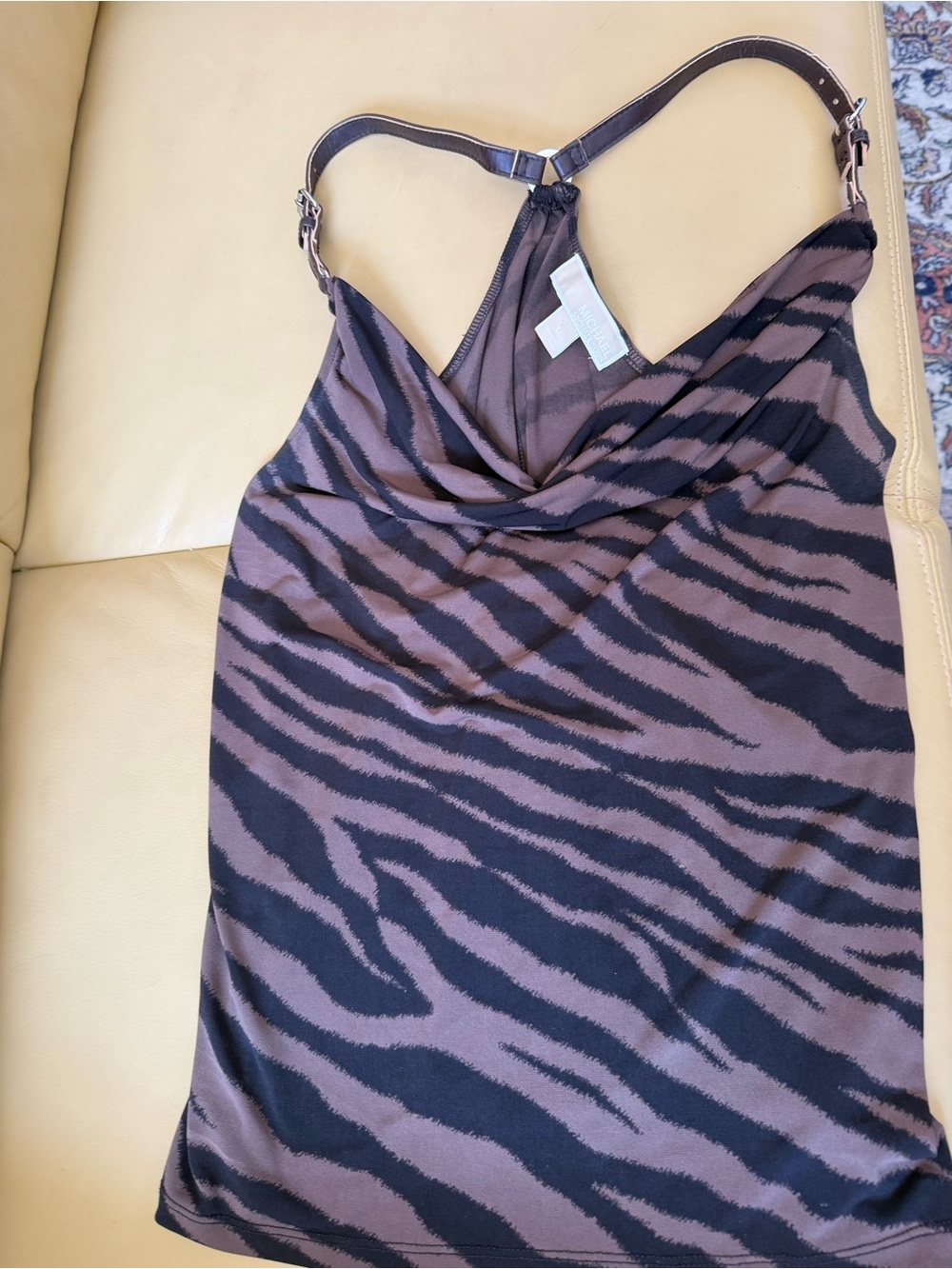 Michael Kors animal print T back top